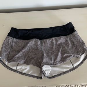 grey lululemon shorts